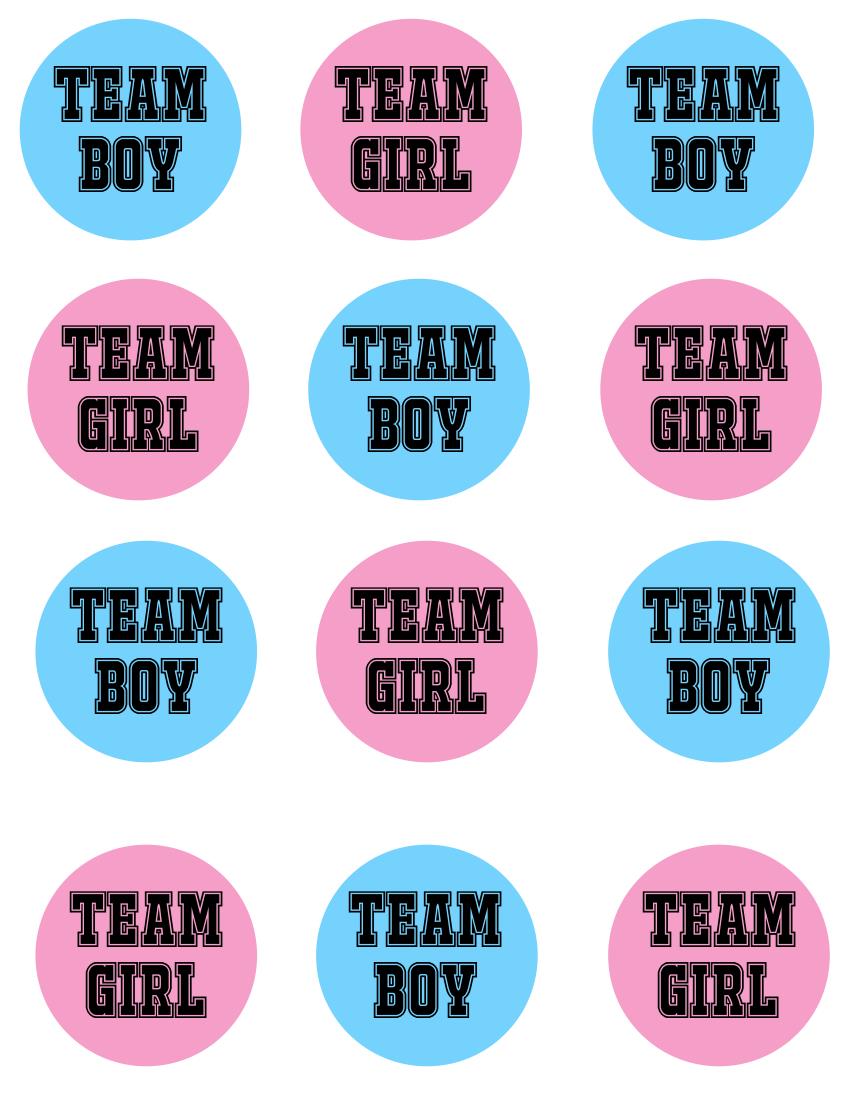 Gender Reveal - Rice Paper Cake Topper