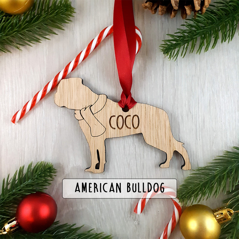 Personalised Dog Christmas Tree Decoration - Over 80+ Breeds!