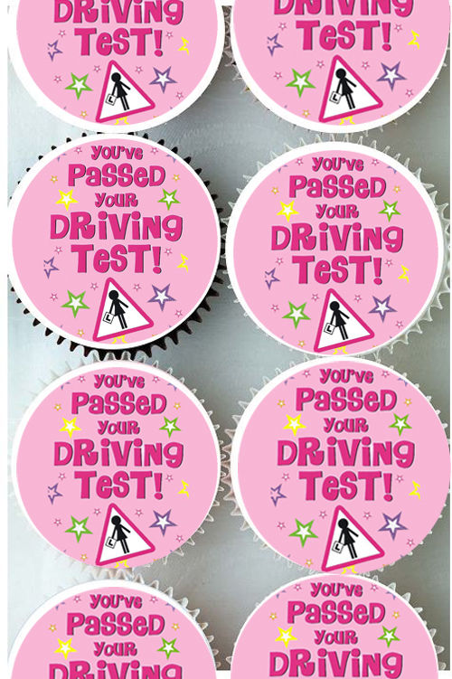 Passed Driving Test Cake Toppers - Pink