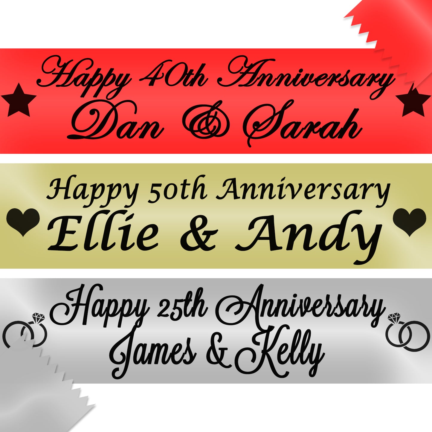 Personalised Anniversary Banner