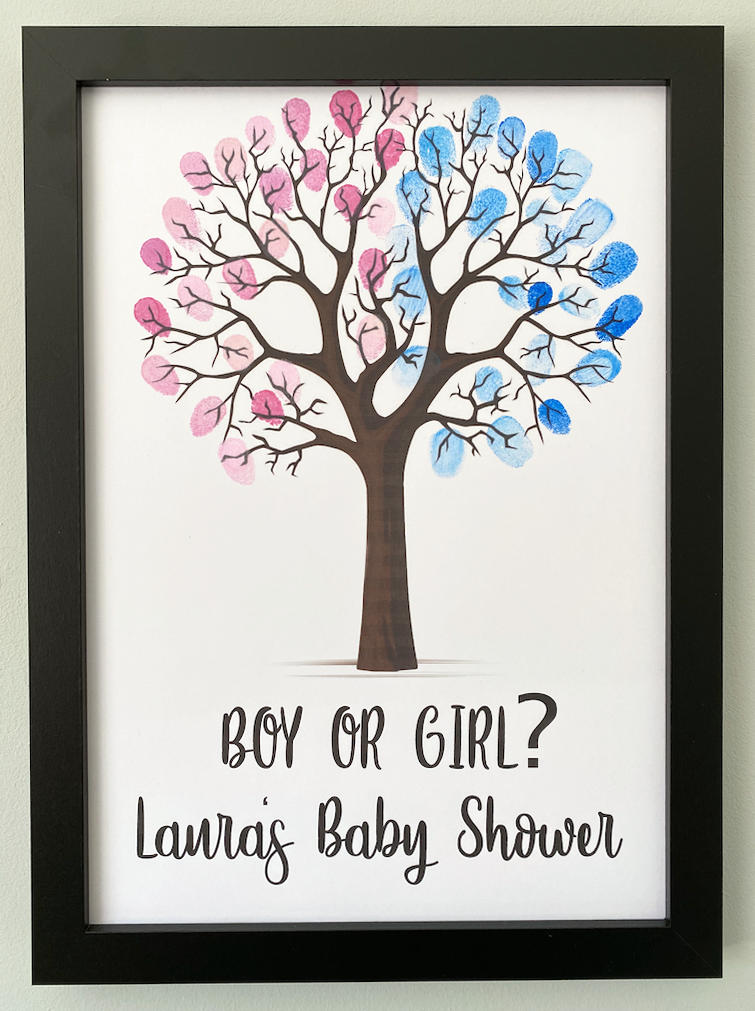 Personalised Boy or Girl Fingerprint Tree