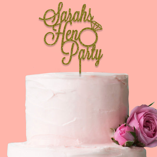 Personalised Hen Party Cake Topper