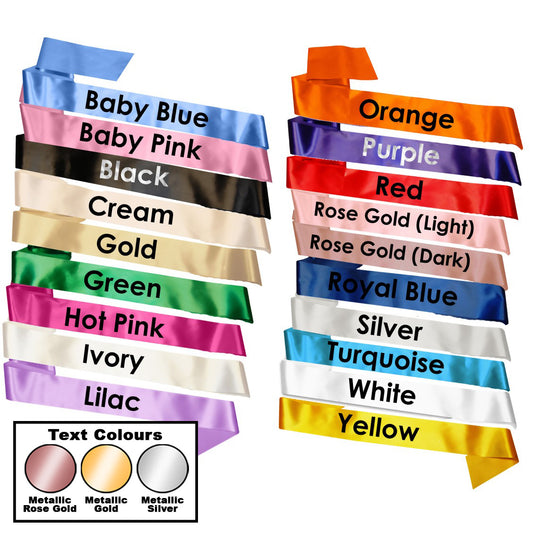 LUXURY Personalised Birthday Banner - Rose Gold Text