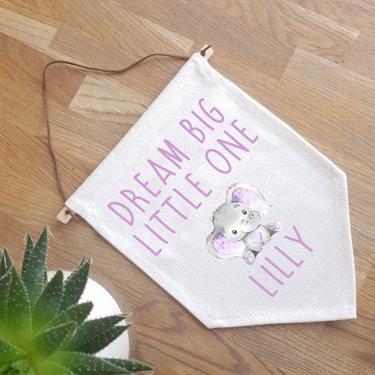 Basic Flag - Dream Big Little One (Unicorn Flakes font)