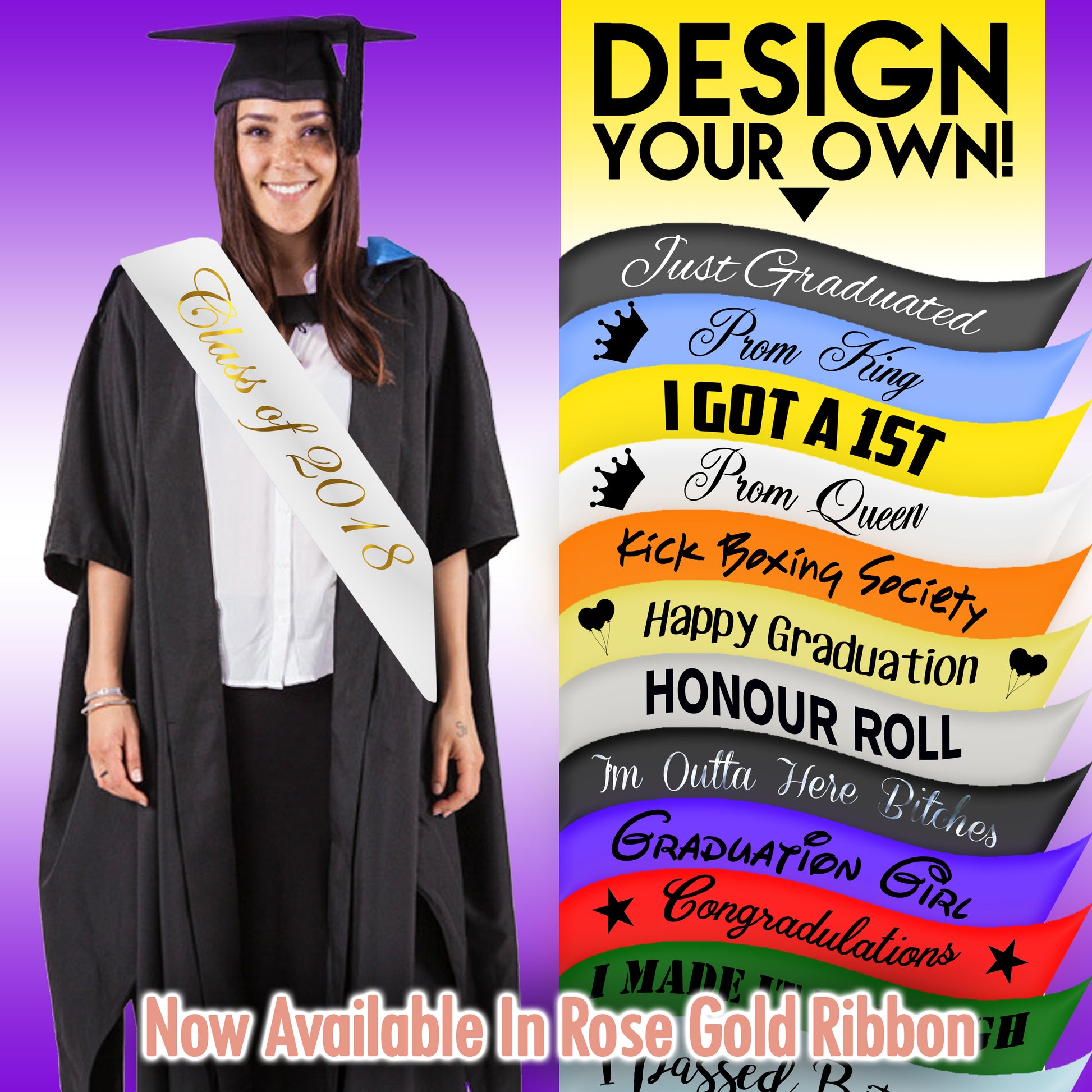 Personalised Graduation Sash