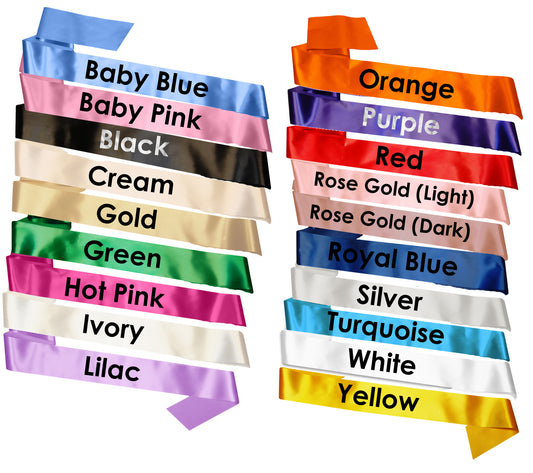 'Make Your Own' Plain Sash