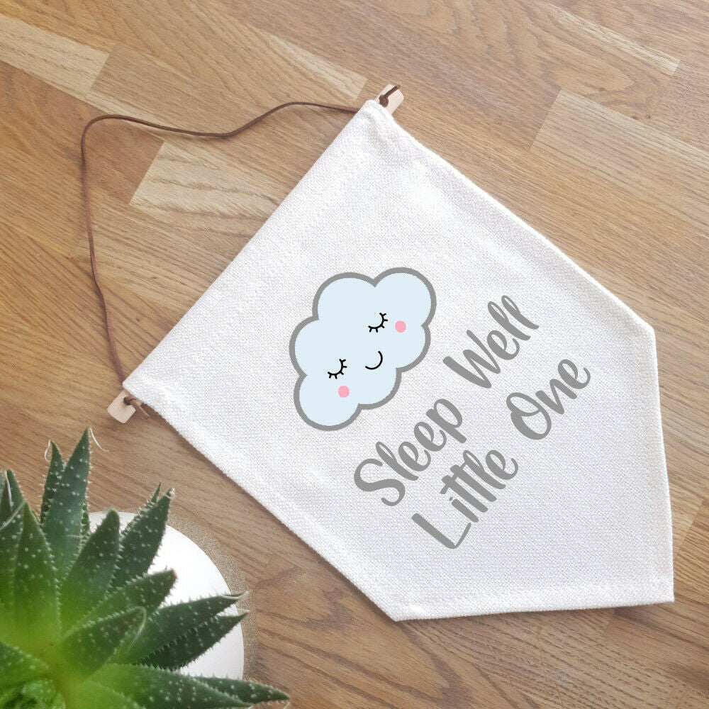 Personalised Flag - Sleep Well - Cloud