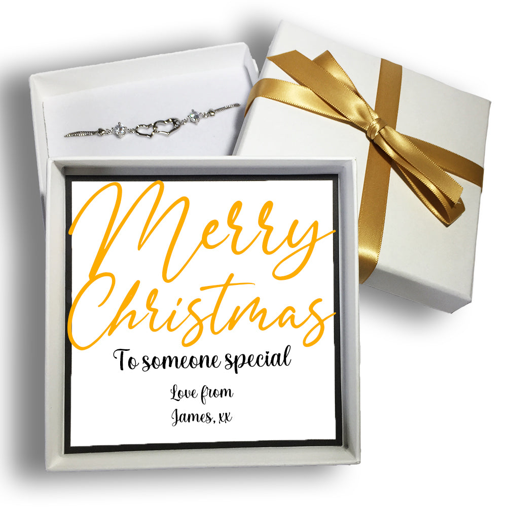 Personalised Merry Christmas Bracelet Box