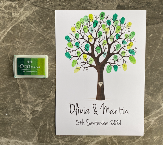 Personalised Wedding Fingerprint Tree