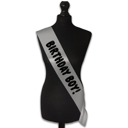 Birthday Boy! - Happy Birthday Sash - Kids Birthday Party Gift - Gifts For Him - Choose from many colours