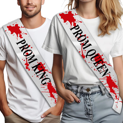 Zombie Prom King & Queen - Blood Splatter - Halloween Ready! 