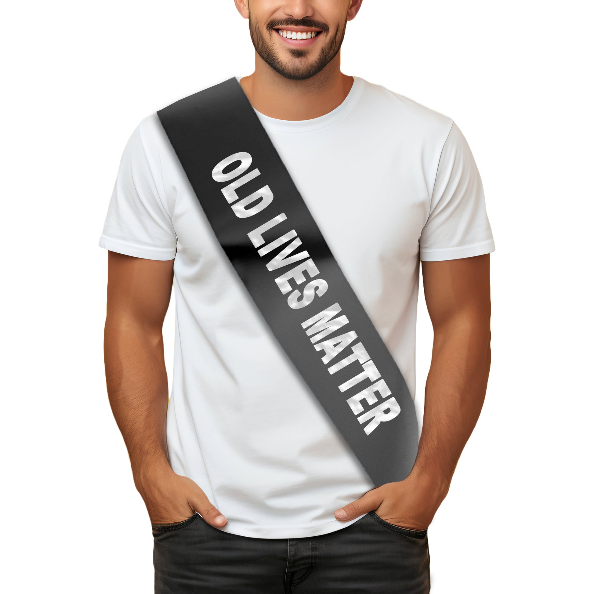 Old Lives Matter Birthday Sash - Birthday Party - 30th 40th 50th 60th 70th Birthday - Choose from many colours
