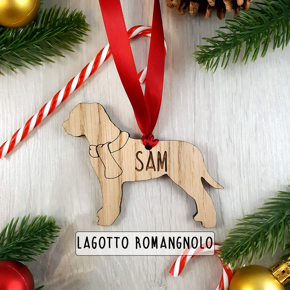 Personalised Dog Christmas Tree Decoration - Over 80+ Breeds!