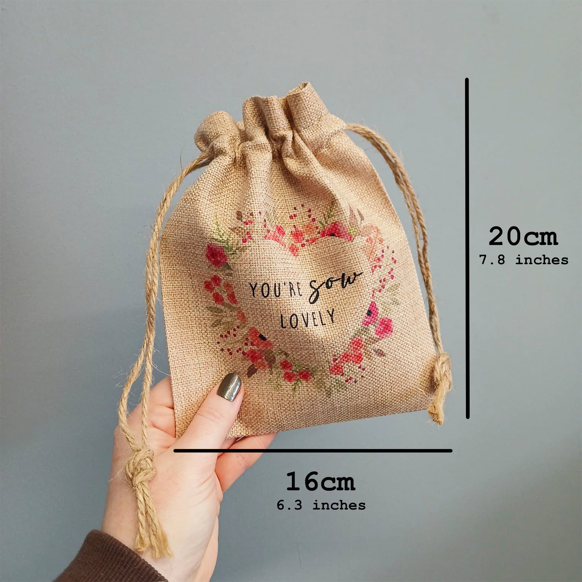 Flower Seed Bag You’re Sow Lovely – Gardening Gift for Birthday, Valentine’s or Mother’s Day