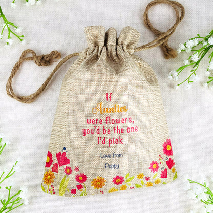 Personalised Flower Seed Bag - If Mummies were Flowers You'd be The one I'd Pick - Gardening Gift