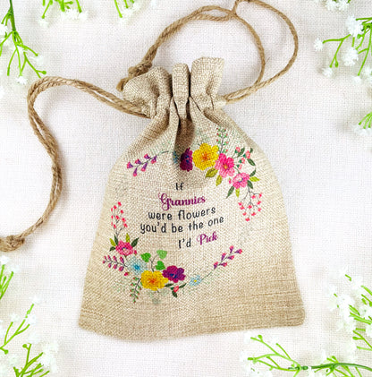 Granny Gift Flower Seed Bag - If Grannies were Flowers You'd be The one I'd Pick - Gardening Gift