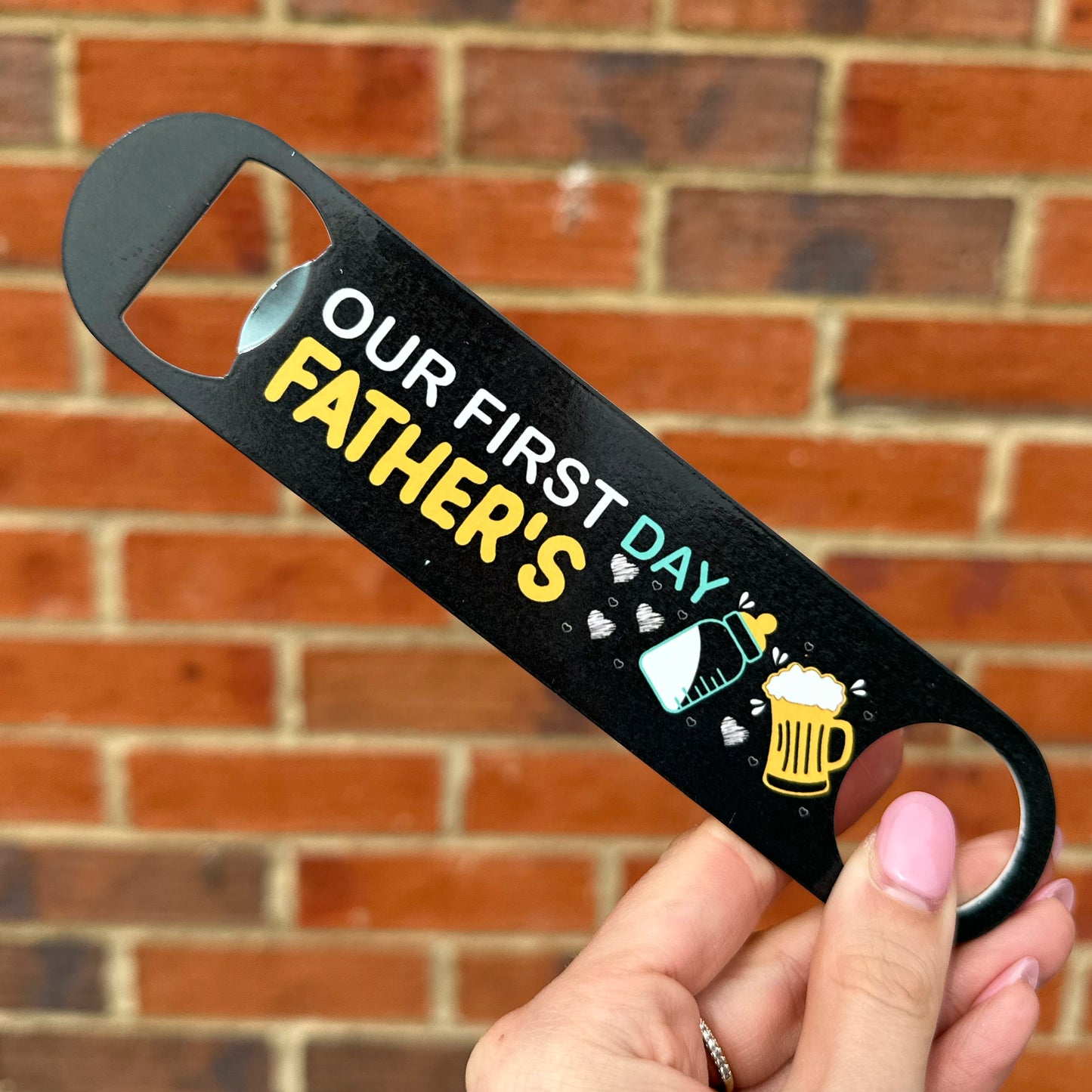Our First Fathers Day Bottle Opener