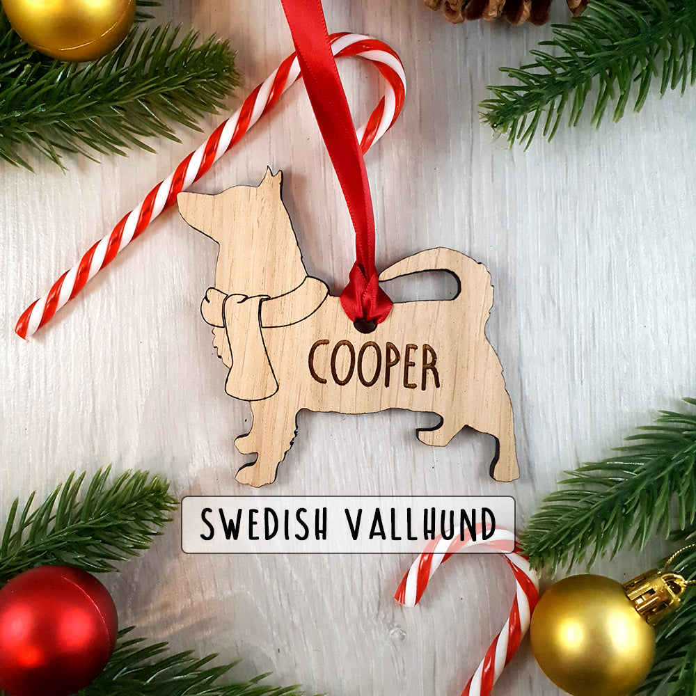 Personalised Dog Christmas Tree Decoration - Over 80+ Breeds!