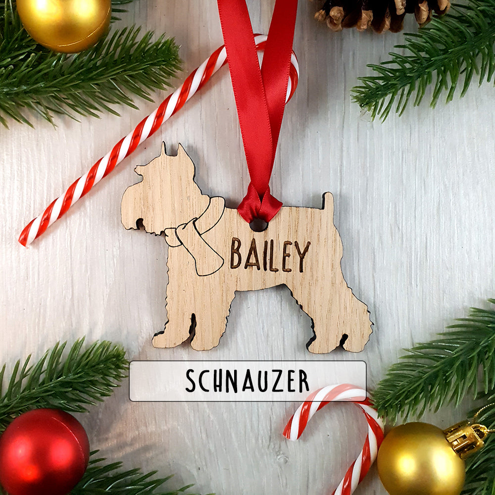 Personalised Dog Christmas Tree Decoration - Over 80+ Breeds!