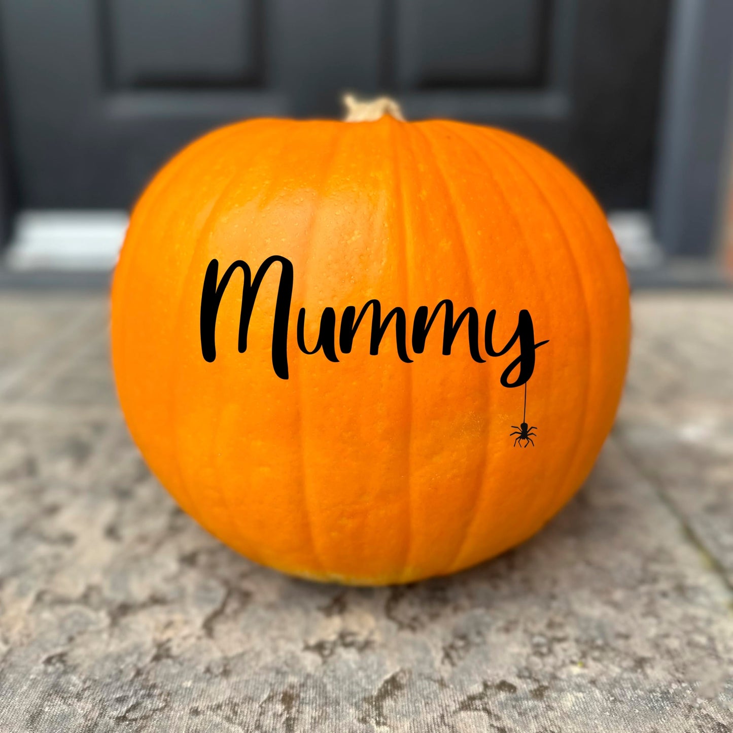 Personalised Name Halloween Pumpkin Sticker Family