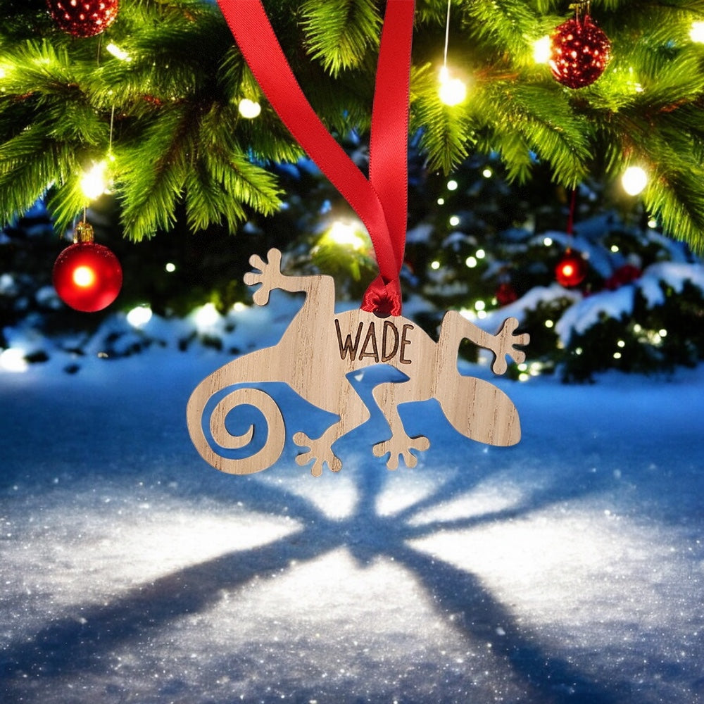 Personalised Animal Bauble - Lizard