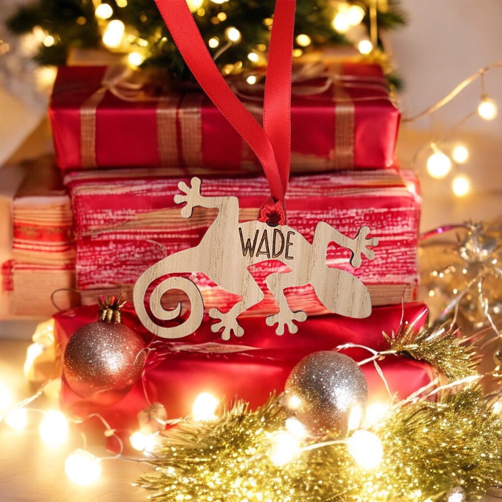 Personalised Animal Bauble - Lizard