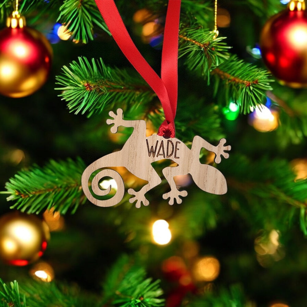 Personalised Animal Bauble - Lizard