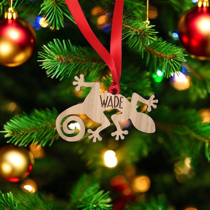 Personalised Animal Bauble - Lizard