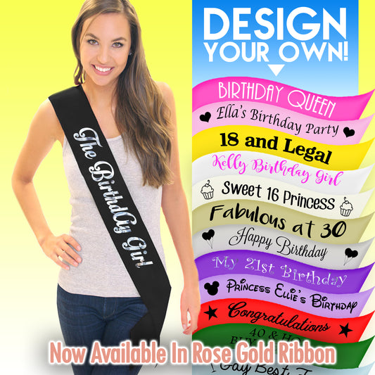 Personalised Birthday Sash