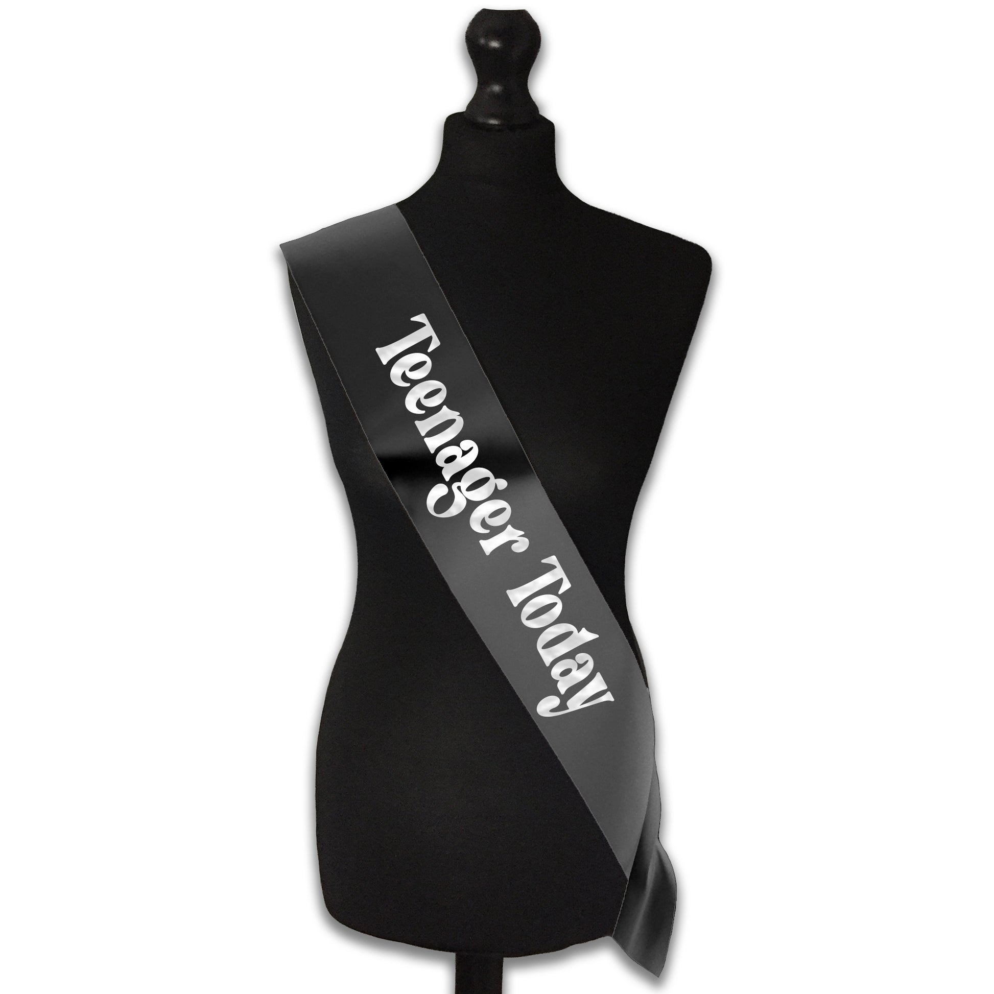 Teenager Today 13th Birthday Sash - 13th Birthday Party - Happy Thirteenth  Birthday - Teenager Today - Choose from many colours