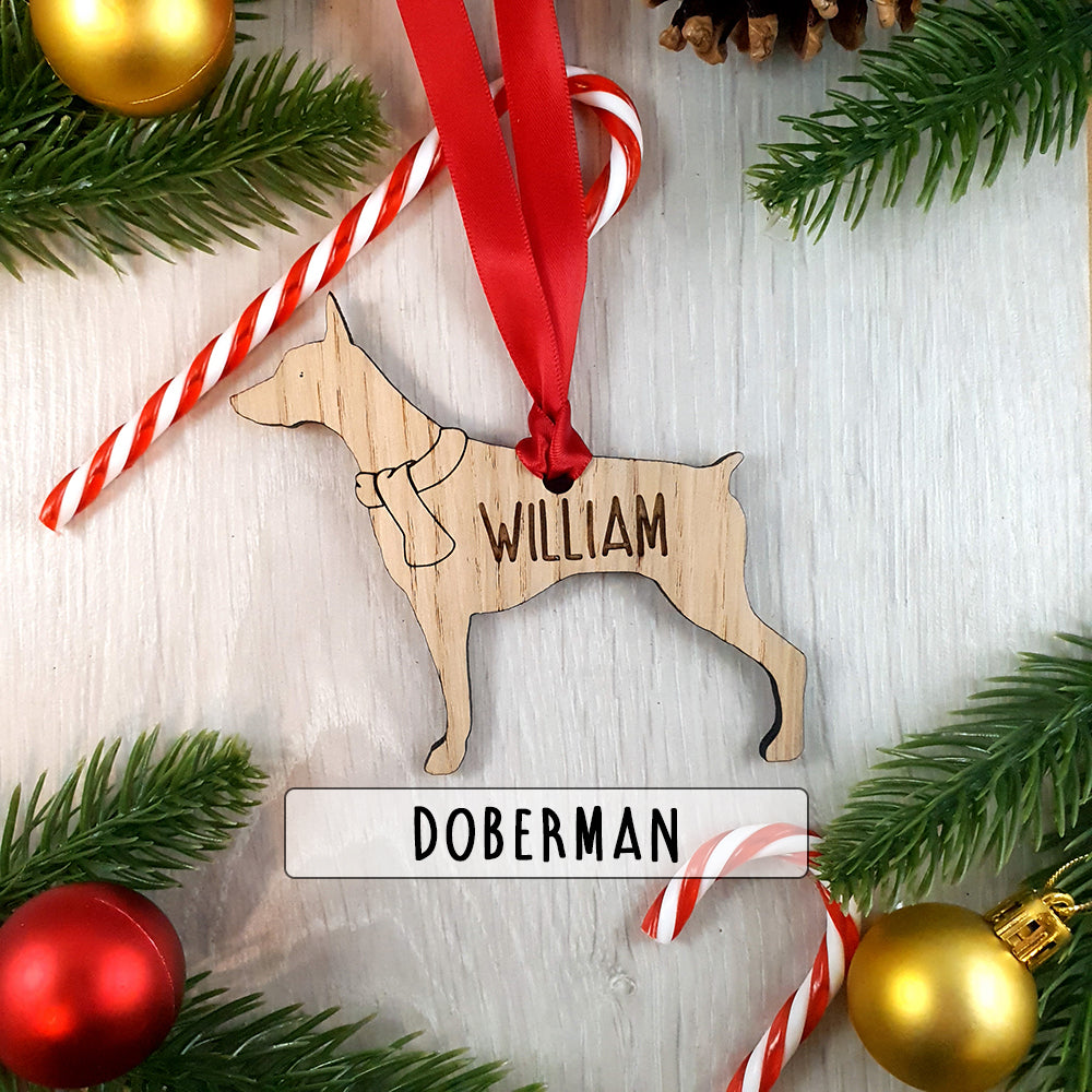 Personalised Dog Christmas Tree Decoration - Over 80+ Breeds!