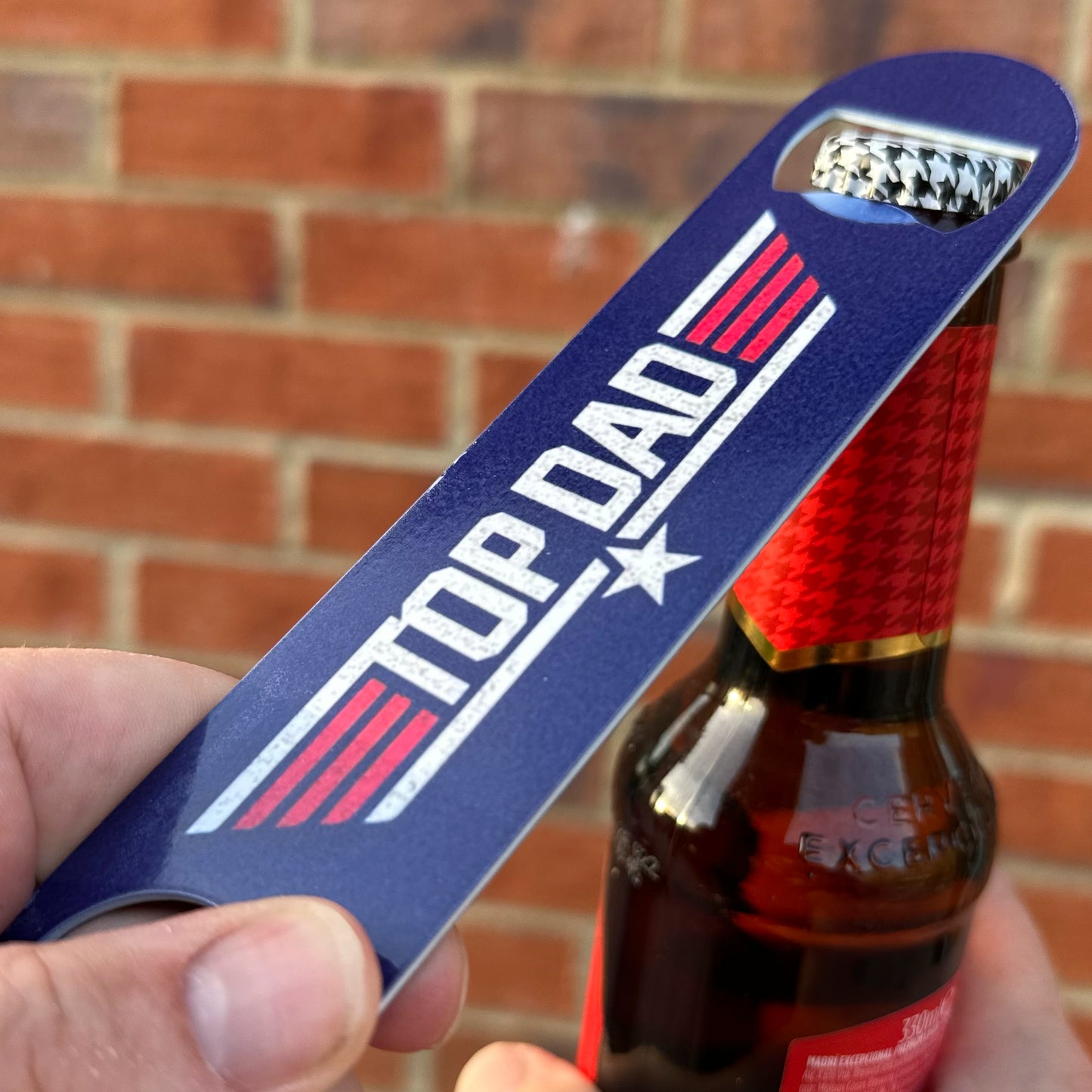 Top Dad Bottle Opener Father's Day Birthday Gift for Him