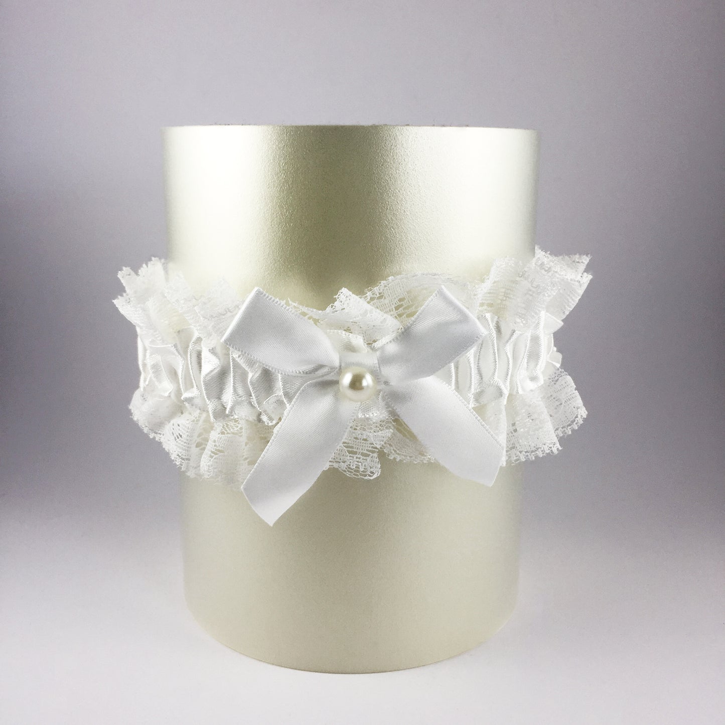 Plain Ivory Off White Bridal Garter - Wedding Garter Gift for the Bride to Be - Wedding Ideas Presents Wedding Day Hen Party Engagement