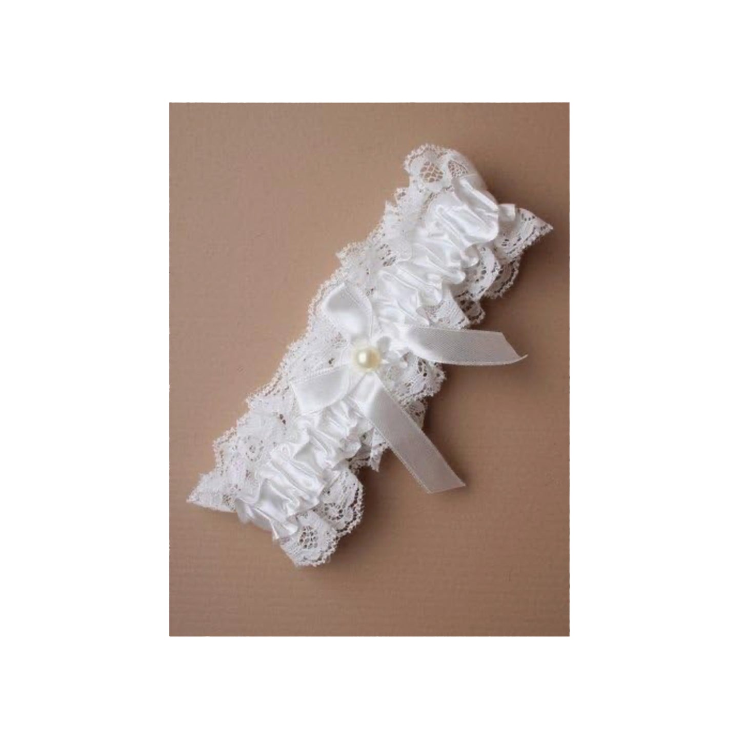 Plain Ivory Off White Bridal Garter - Wedding Garter Gift for the Bride to Be - Wedding Ideas Presents Wedding Day Hen Party Engagement