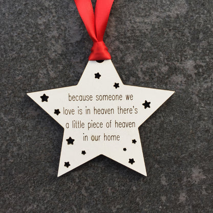 Heaven Star Bauble - Wooden Christmas Tree Decoration