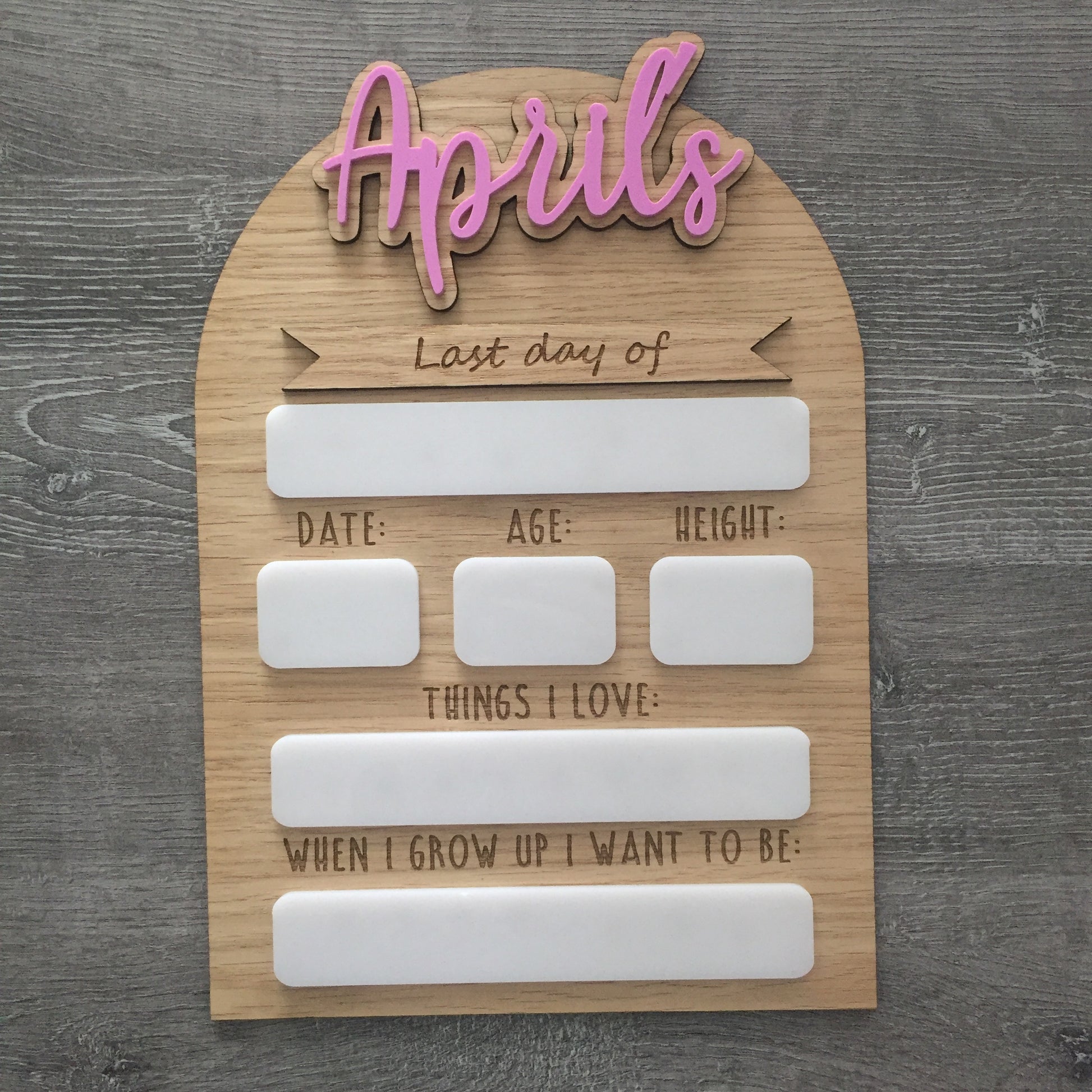 Personalised First Day of School Sign | Last Day of Nursery | Reusable Back To School Photo Prop