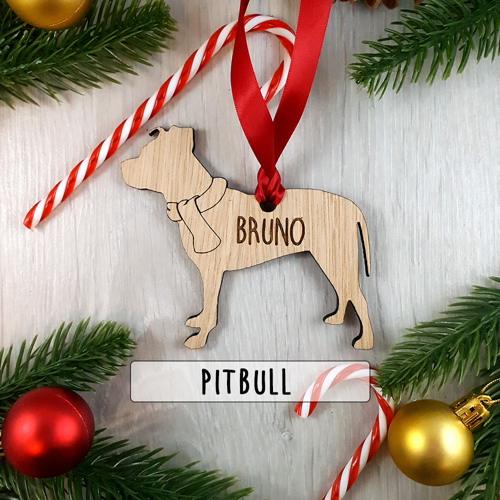 Personalised Dog Christmas Tree Decoration - Over 80+ Breeds!