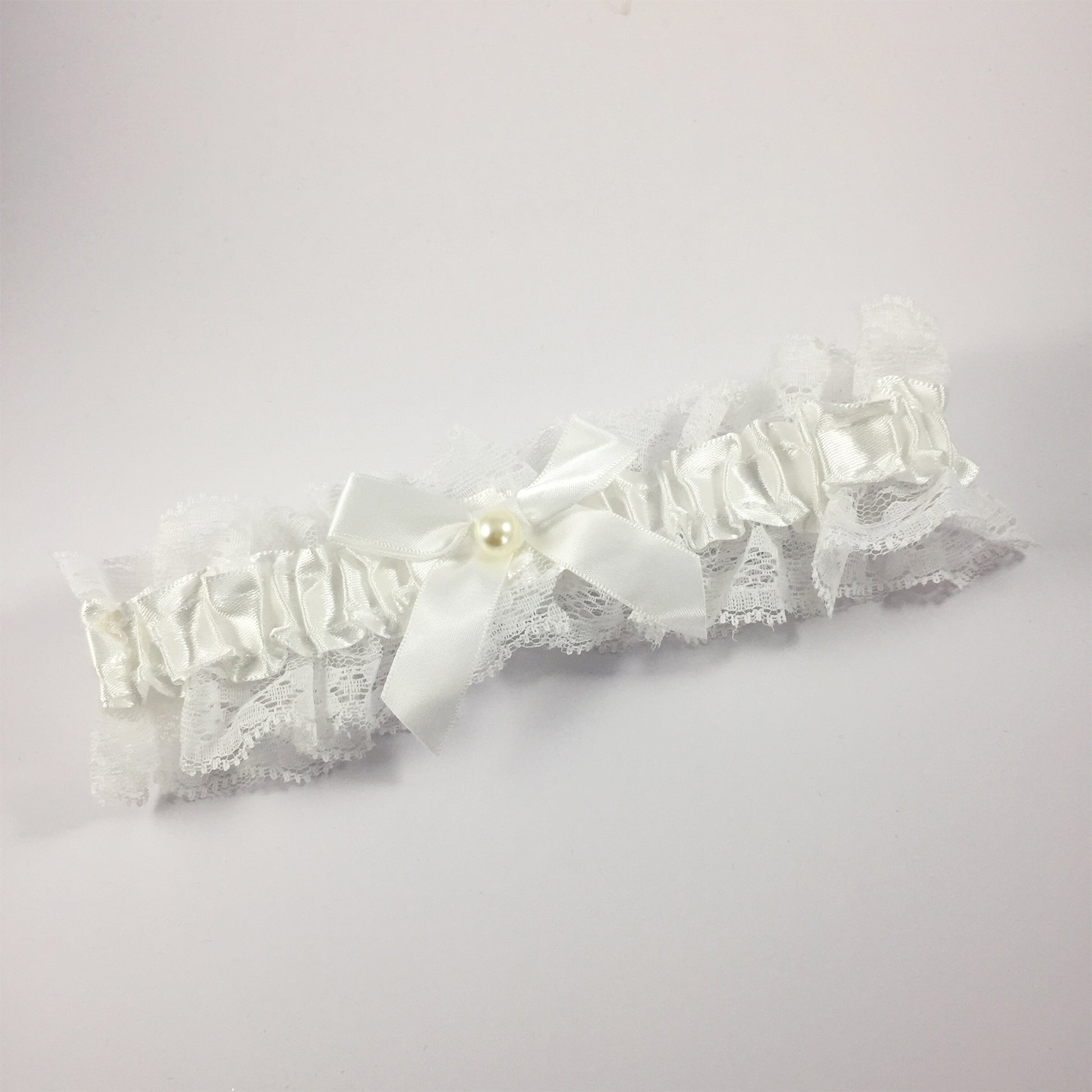 Plain Ivory Off White Bridal Garter - Wedding Garter Gift for the Bride to Be - Wedding Ideas Presents Wedding Day Hen Party Engagement