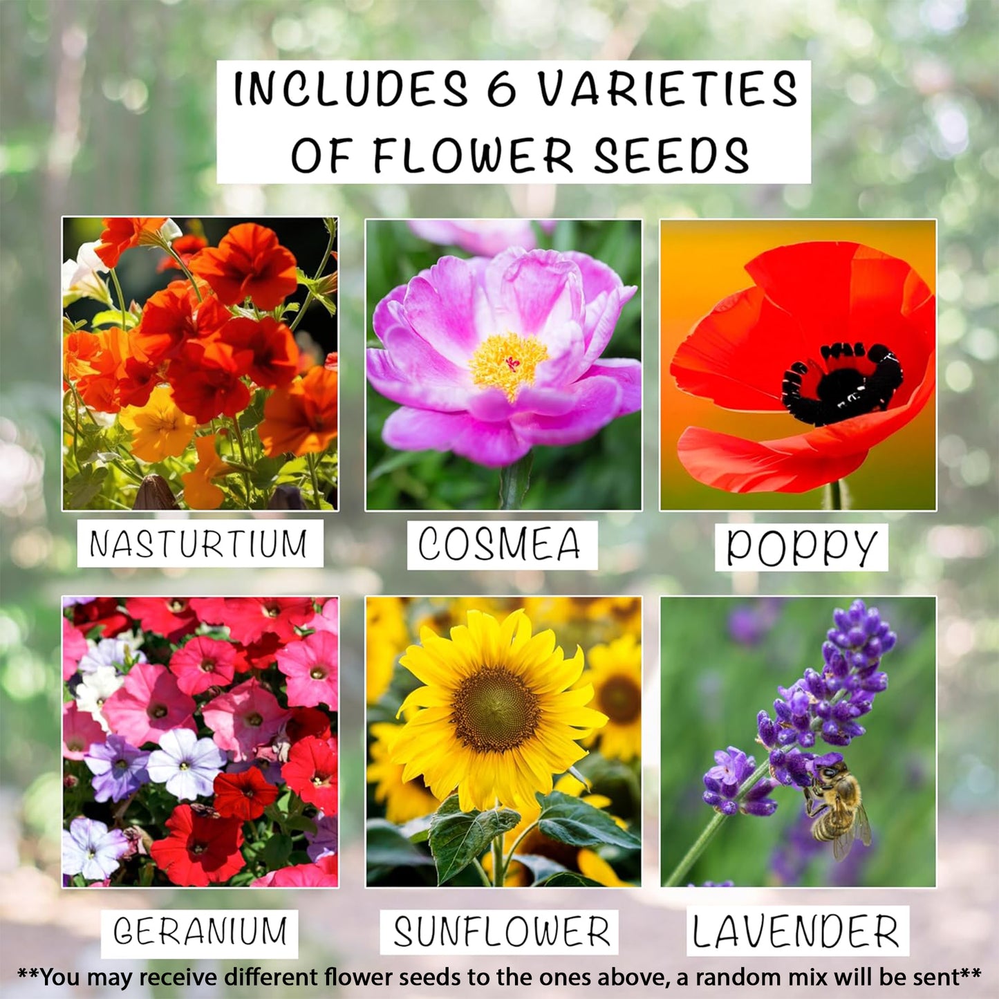Personalised Flower Seed Bag - If Mums were Flowers You'd be The one I'd Pick - Gardening Gift