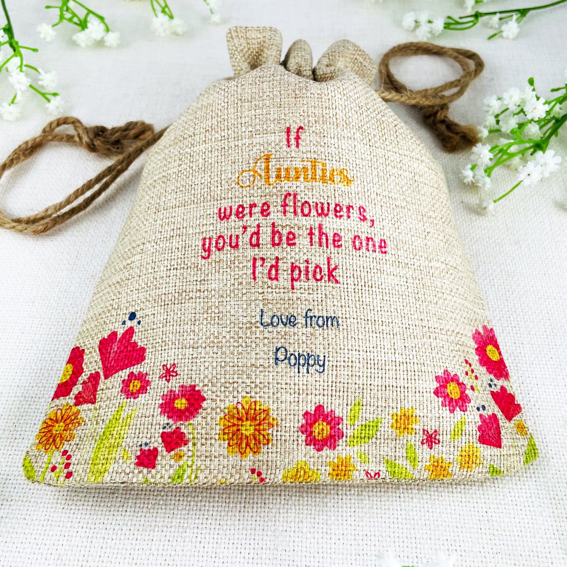 Personalised Flower Seed Bag - If Mummies were Flowers You'd be The one I'd Pick - Gardening Gift