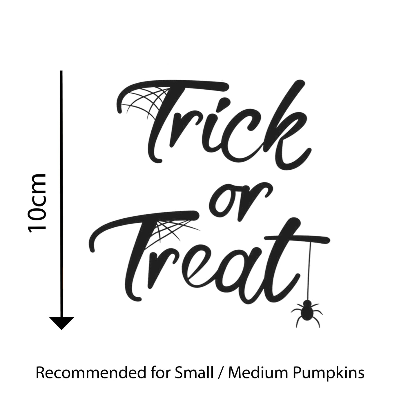 3 Pack Pumpkin Halloween Vinyl Stickers - Boo, Trick or Treat, Happy Halloween
