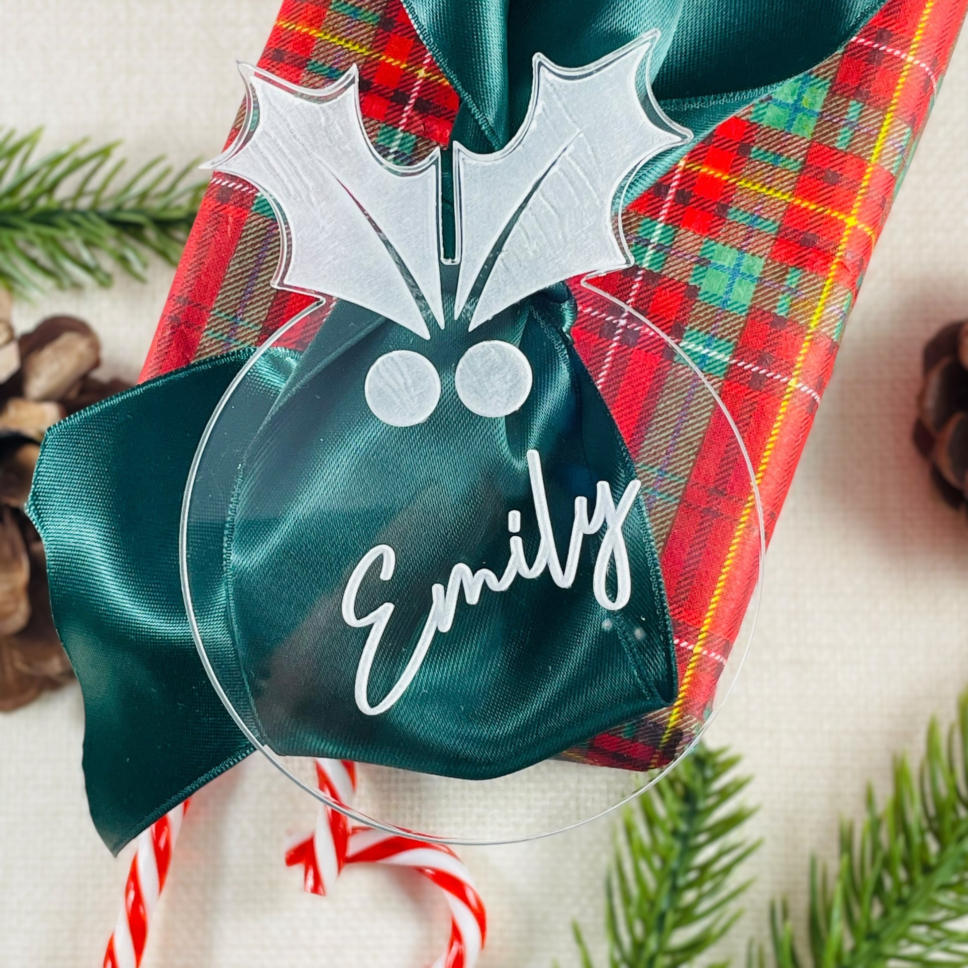 Personalised Christmas Pudding Place Name Large Decoration - Add any name!