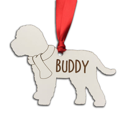 Personalised Dog Christmas Tree Decoration: Cockapoo