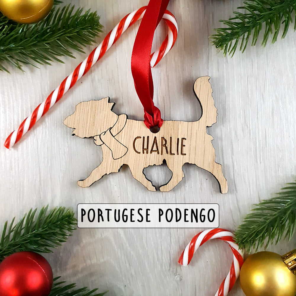 Personalised Dog Christmas Tree Decoration - Over 80+ Breeds!