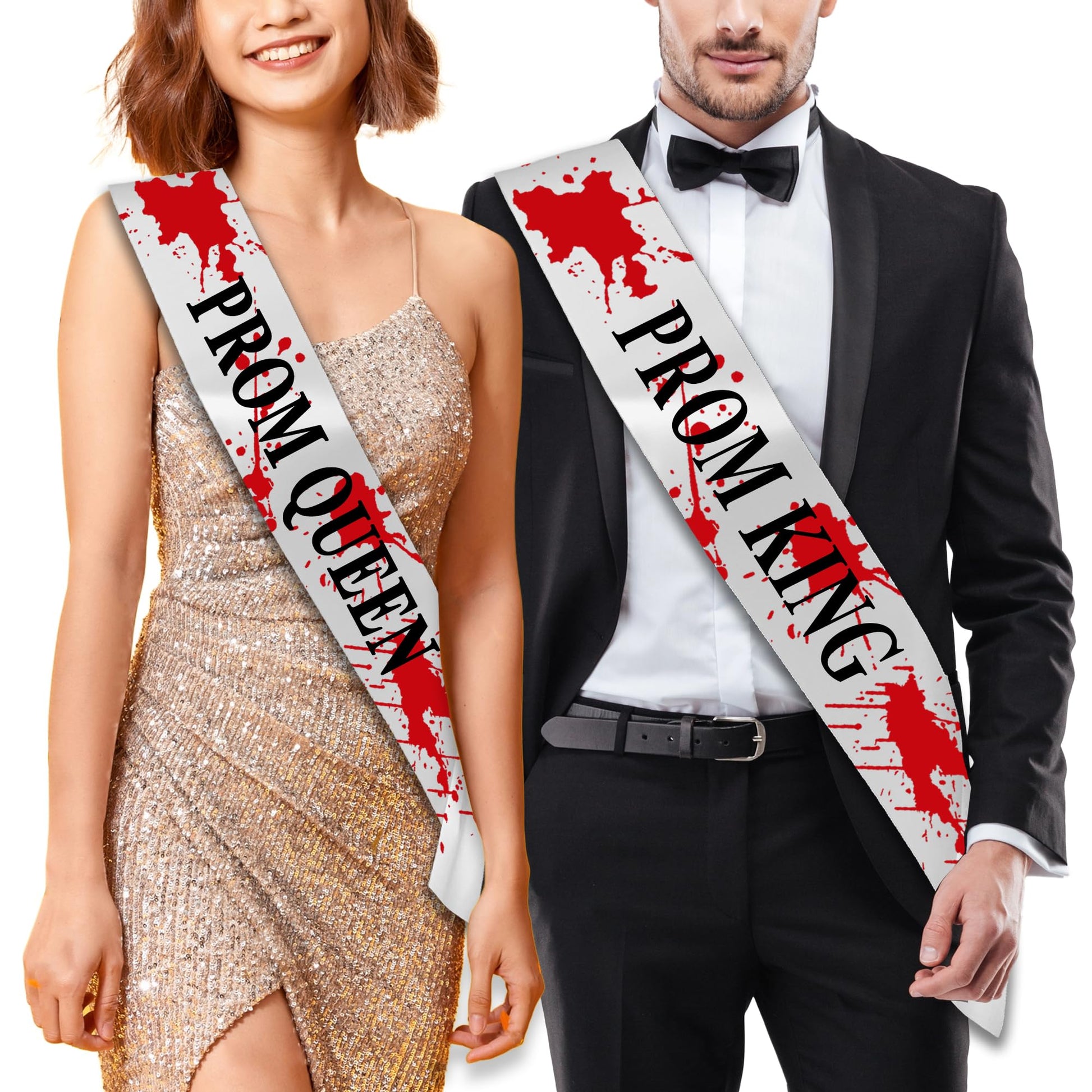 Zombie Prom King & Queen - Blood Splatter - Halloween Ready! 