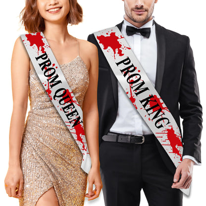 Zombie Prom King & Queen - Blood Splatter - Halloween Ready! 
