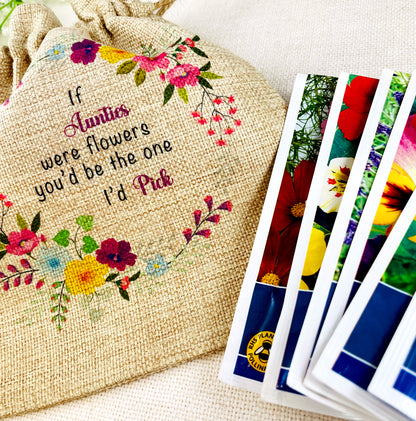 Auntie Gift Flower Seed Bag - If Aunties were Flowers You'd be The one I'd Pick - Gardening Gift