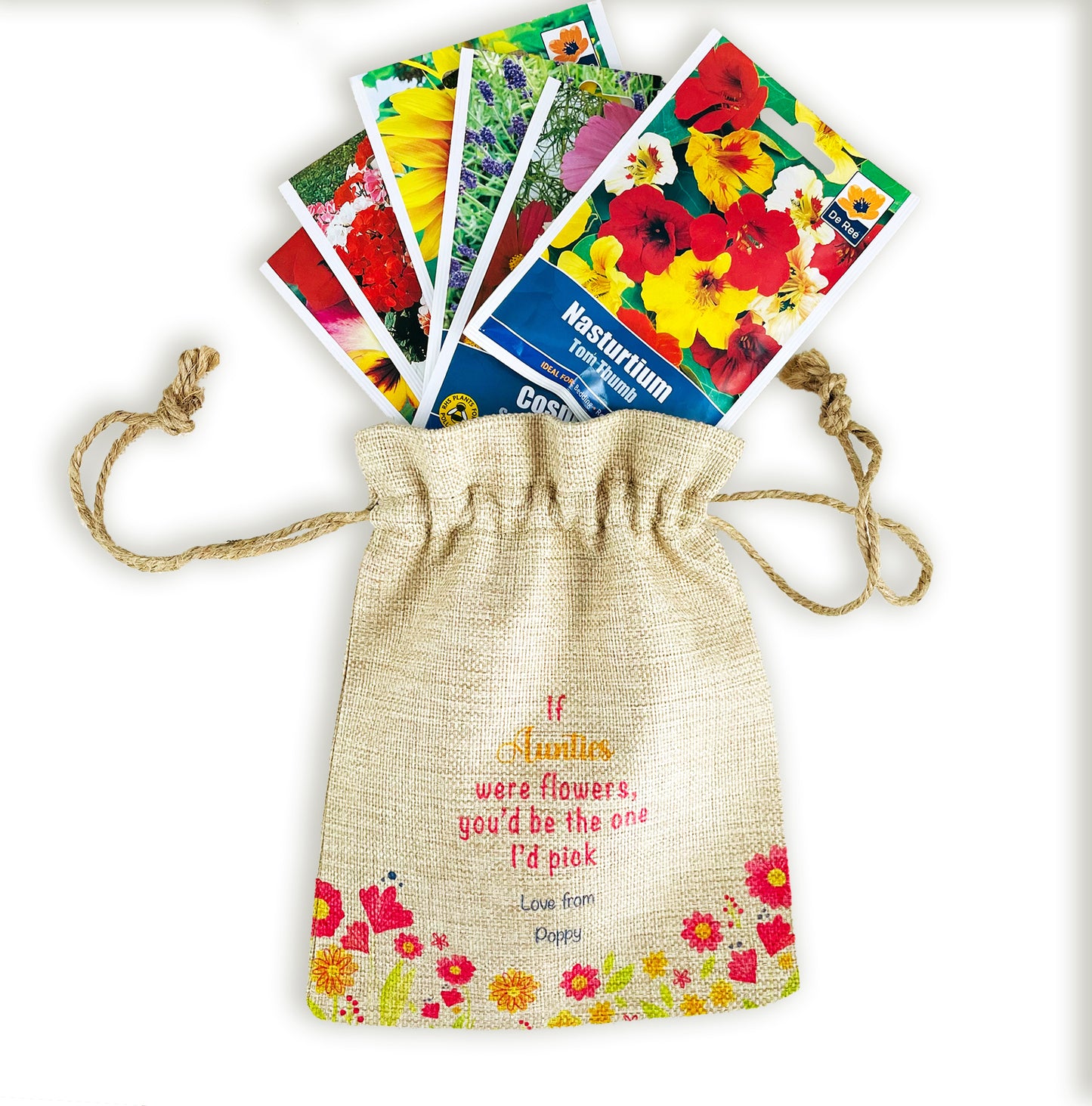 Personalised Flower Seed Bag - If Mummies were Flowers You'd be The one I'd Pick - Gardening Gift