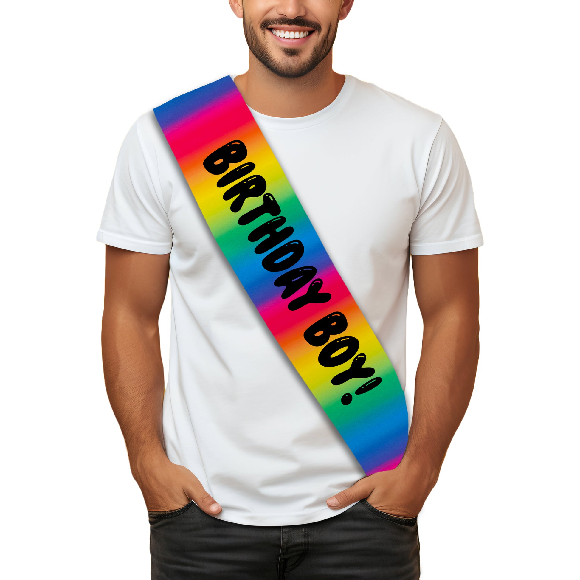 Birthday Boy! - Happy Birthday Sash - Kids Birthday Party Gift - Gifts For Him - Choose from many colours