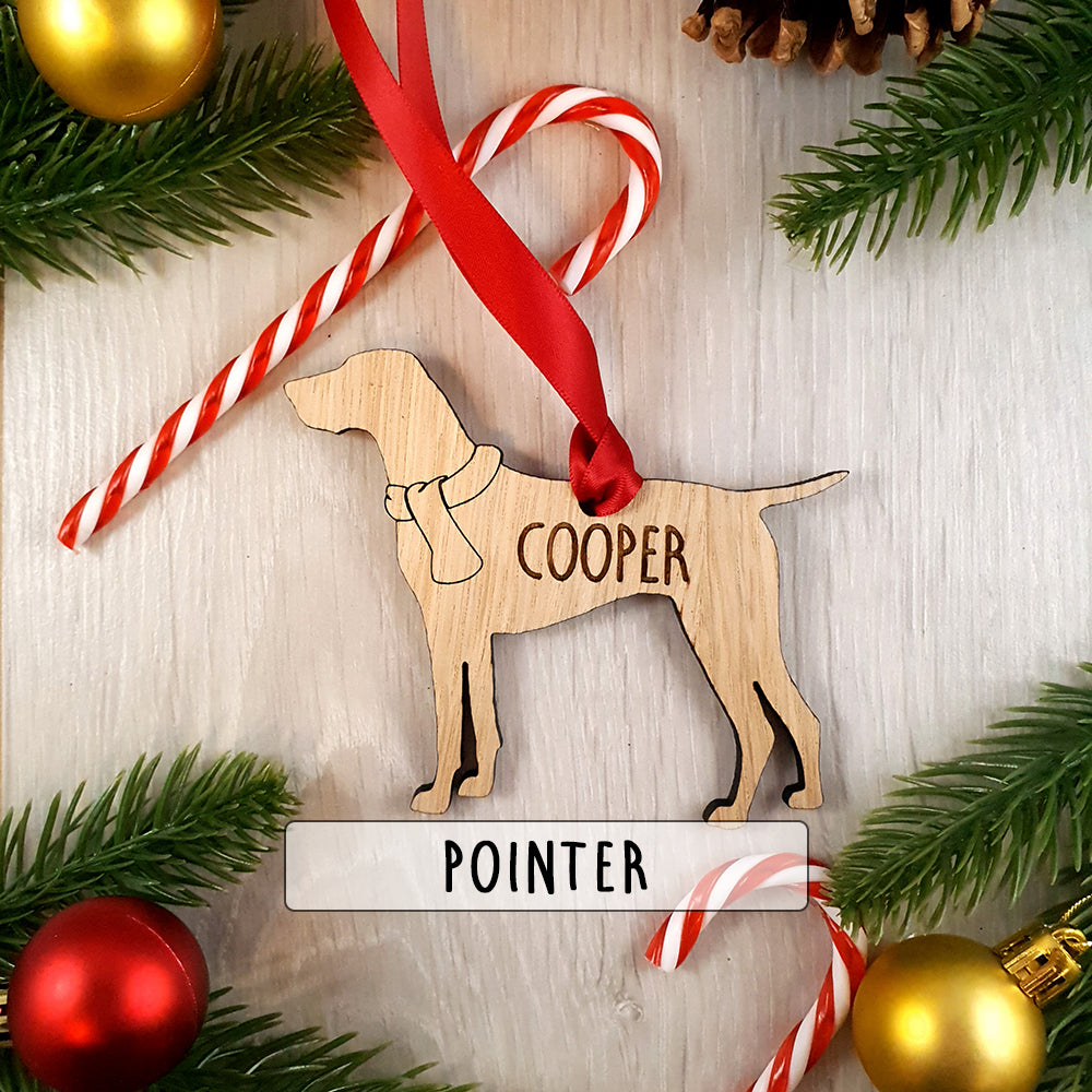 Personalised Dog Christmas Tree Decoration - Over 80+ Breeds!